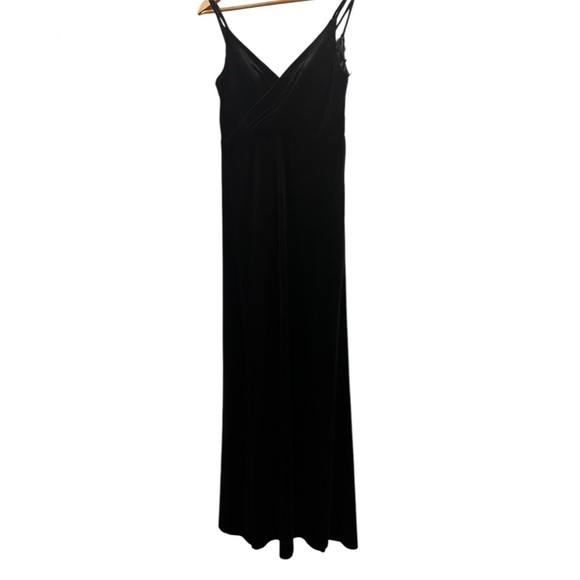 NWT Azazie Black A-Line Lace Velvet Cocktail Dress 🔻 - Picture 5 of 13